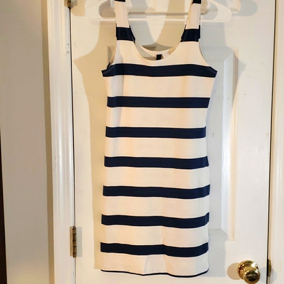 h&m blue striped dress Divided | Dresses | Divided By Hm And White Avec Les Filles Women's OFF-WHITE Size:Size 9-10 Womens H